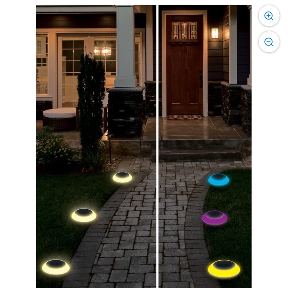 Smartpoint Smart Solar Outdoor Color Pathway Light with Removable Stake
